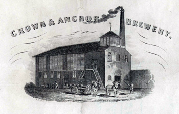 The Crown and Anchor Brewery in 1849 [X95/247]